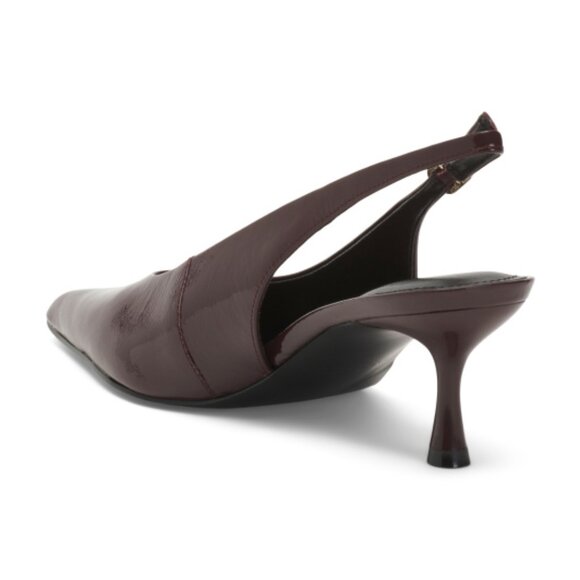 MARC FISHER LTD Patent Leather Reynna Slingback Kitten Heels - Picture 2 of 3